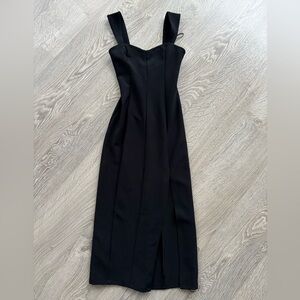 ABERCROMBIE Black Midi Dress